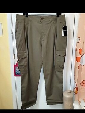Lauren Ralpg Lauren Womens 12 Cargo Pants in Olive Green New